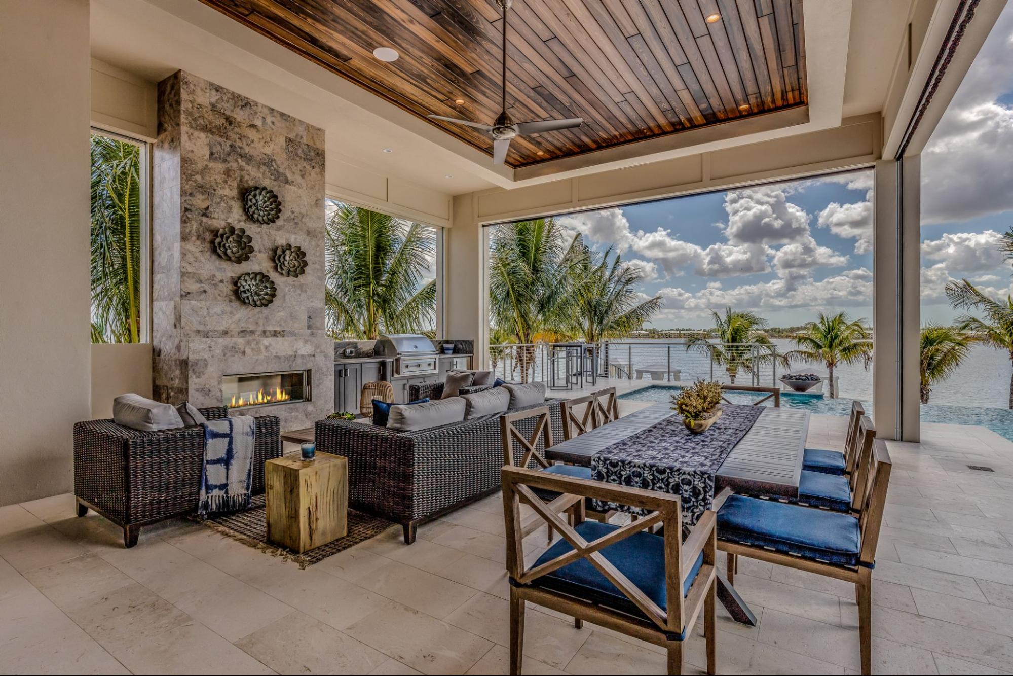 Gorgeous outdoor living area in Florida